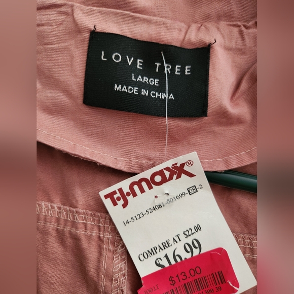 Love Tree Blush Pink Utility Vest - Picture 4 of 4